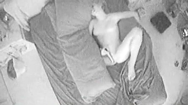 Caught My Nasty Stepdaughter Naked and Masturbating on Hidden Cam