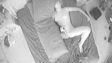 Caught My Nasty Stepdaughter Naked and Masturbating on Hidden Cam