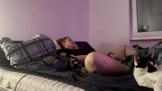 Caught My Redhead GF Masturbating on Hidden Cam ☆ Fiery Slut Loves to Fuck