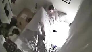 Fucking Pervert Stepdad Jerks Off to Hidden Cam Footage of Stepdaughter