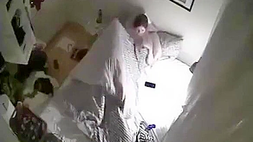 Fucking Pervert Stepdad Jerks Off to Hidden Cam Footage of Stepdaughter