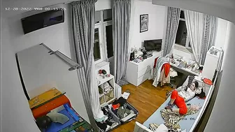 Brother Plants Hidden Cam to Watch Slutty Sister Finger Her Juicy Pussy