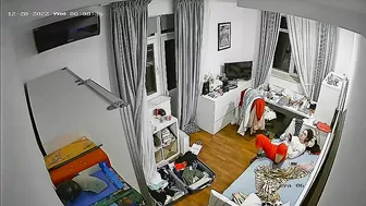 Brother Plants Hidden Cam to Watch Slutty Sister Finger Her Juicy Pussy