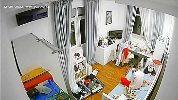 Brother Plants Hidden Cam to Watch Slutty Sister Finger Her Juicy Pussy