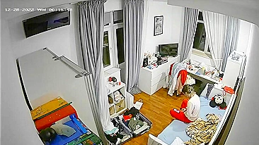 Brother Plants Hidden Cam to Watch Slutty Sister Finger Her Juicy Pussy