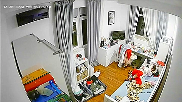 Brother Plants Hidden Cam to Watch Slutty Sister Finger Her Juicy Pussy