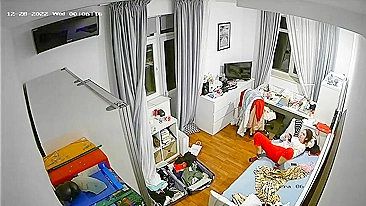 Brother Plants Hidden Cam to Watch Slutty Sister Finger Her Juicy Pussy