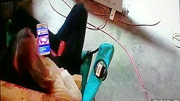 Wife Caught Masturbating to Lesbian Porn Again, Dripping Wet and Cumming Hard