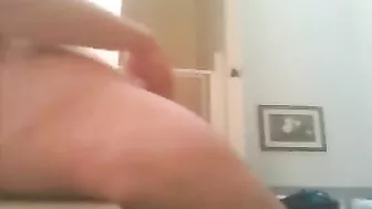 Hidden Cam Catches Busty Mommy Masturbating on Kitchen Counter, Big Tits Bouncing