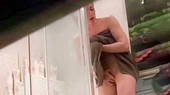 Big Bro Catches Hot Sister Finger-Fucking Herself After Shower, What Got Her So Wet?