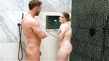 Desperate Busty Bitch Vicky Fucks Her Horny Host to Keep a Roof Over Her Head