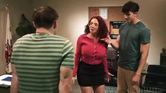 Cheating MILF Teacher Takes Two Cocks in Secret After School ☆ Taboo Threesome