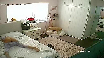 Caught My Horny Daughter Masturbating on Hidden Camera in Her Room