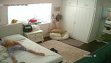 Caught My Horny Daughter Masturbating on Hidden Camera in Her Room