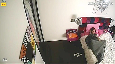 Peeping Stepdad Watches Stepdaughter Masturbate to Porn on Hidden Cam