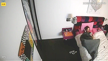Peeping Stepdad Watches Stepdaughter Masturbate to Porn on Hidden Cam