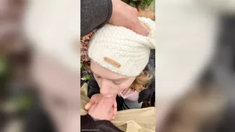 My niece and a quick blowjob on the street so as not to be caught
