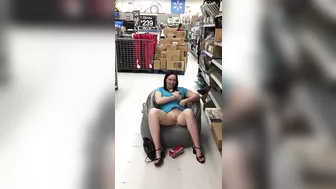 Horny Wife Gets Naughty Showing Pussy And Diddling Herself In Public Store