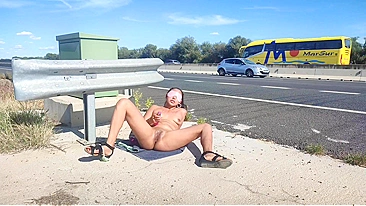 Public Nudity ☆ Slut Wife Flaunts Her Assets for a Wild Outdoor Thrill