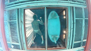 Caught My Bali Bungalow Neighbor Touching Herself Through Glass Floor