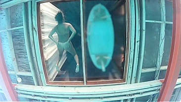 Caught My Bali Bungalow Neighbor Touching Herself Through Glass Floor