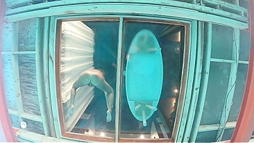 Caught My Bali Bungalow Neighbor Touching Herself Through Glass Floor