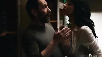 Mother Drops to Her Knees Sucks Cock Until Cumming  in Throat, to Get Her Son Into Prestigious School