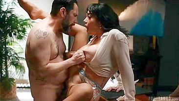 Mother Drops to Her Knees Sucks Cock Until Cumming  in Throat, to Get Her Son Into Prestigious School