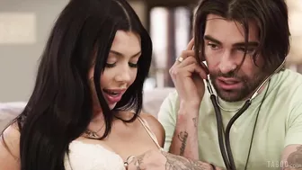 Naive Stepsister Begs Horny Stepbrother to Finger Her Dripping Pussy During Taboo Home Doctor Play!