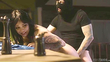 Taboo Obsession Unleashed ☆ Robber in Mask Fucks Neighbor MILF