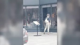 Horny Street Teen Slut Rubs Her Pussy Outdoors for Everyone to See