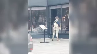 Horny Street Teen Slut Rubs Her Pussy Outdoors for Everyone to See