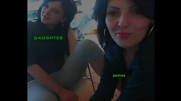 Mom and Daughter's Raunchy Webcam Show ☆ Two Whores, One Bloodline #Taboo