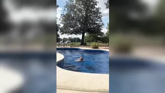 My Mommy Cums Poolside With Her Dildo Then Skinny Dips to Cool Off