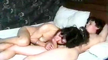 Son Balls Deep in Mom While Dad Films Them Both in Hot Incestuous Threesome #Incest