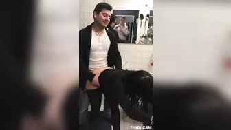 Son Fucks His New Step-Sister in the Office Toilet for the First Time #Incest