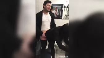 Son Fucks His New Step-Sister in the Office Toilet for the First Time #Incest
