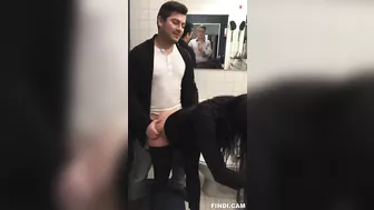 Son Fucks His New Step-Sister in the Office Toilet for the First Time #Incest