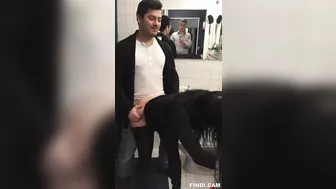 Son Fucks His New Step-Sister in the Office Toilet for the First Time #Incest