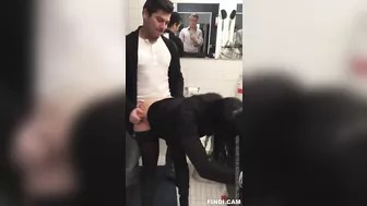 Son Fucks His New Step-Sister in the Office Toilet for the First Time #Incest