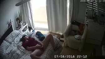 Horny Housewife Lies About Never Touching Her Twat, But Hidden Camera Captures Her Fingering Pussy