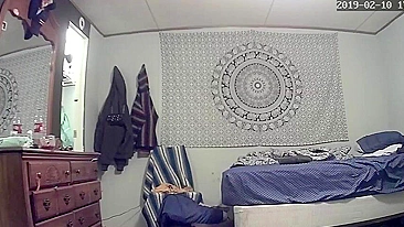 Shocked Husband Spies Cheating Wife Frantically Fingering Her Dripping Cunt to Screaming Orgasm on Secret Cam