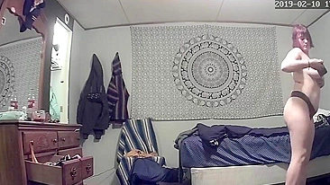 Shocked Husband Spies Cheating Wife Frantically Fingering Her Dripping Cunt to Screaming Orgasm on Secret Cam