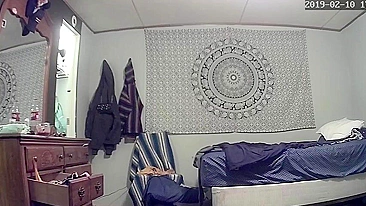 Shocked Husband Spies Cheating Wife Frantically Fingering Her Dripping Cunt to Screaming Orgasm on Secret Cam