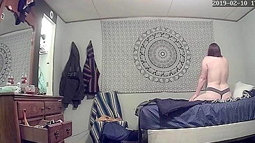 Shocked Husband Spies Cheating Wife Frantically Fingering Her Dripping Cunt to Screaming Orgasm on Secret Cam