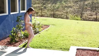 Naughty Wife Caught on Hidden Cam Peeing on Lawn - Filthy Pissing Exposed Naughty Wife Caught on Hidden Cam Peeing on Lawn - Filthy Pissing Exposed