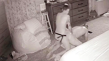 Filthy Femdom Bitch Strapon Fucks Daddy's Ass Rough and Deep