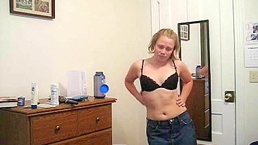 Shy College Girl Reluctantly Strips for Daddy on Cam for the First Time!