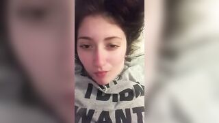 Daddy Facefucks His Teen Daughter, Making Her Gag on His Big Cock