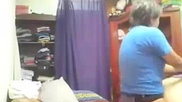 Dominant Lesbian Mom Strapon Fucks Her Submissive Daughter on Hidden Camera